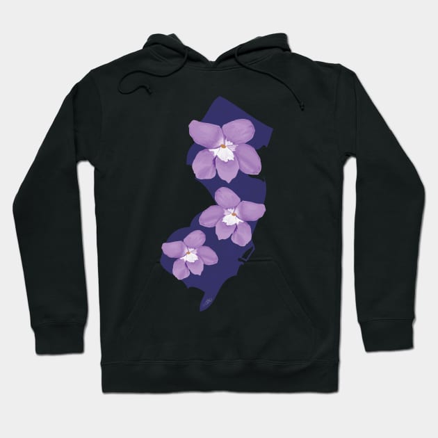 New Jersey Violet Hoodie by Lavenderbuttons